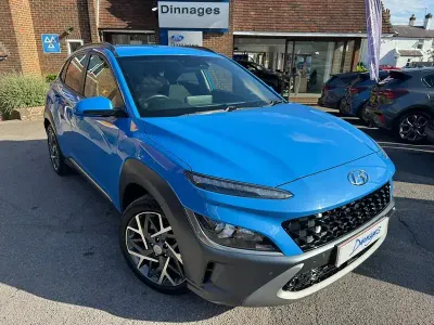 Used Hyundai Kona Premium 141 HP (103 kW) 2021 Blue SUV