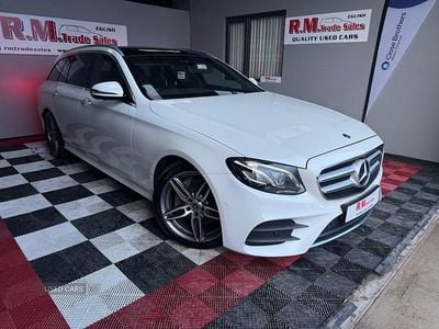 Used Mercedes E220 AMG line 2019 White Estate