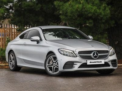 Used Mercedes C300 AMG line 245 HP (180 kW) 2019 Silver Coupe