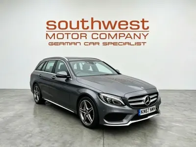 Used Mercedes C220 AMG line 170 HP (125 kW) 2017 Grey Estate