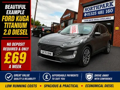 Used Ford Kuga Titanium 150 HP (110 kW) 2020 Grey SUV