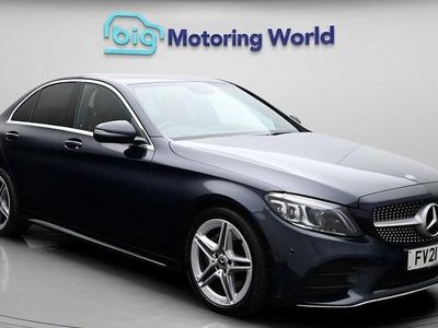 Begagnad Mercedes C220 AMG line 194 HK (142 kW) 2020 Blå Sedan