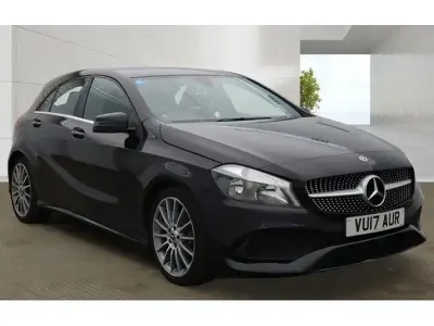 Used Mercedes A180 AMG line 109 HP (80 kW) 2017 Black Hatchback