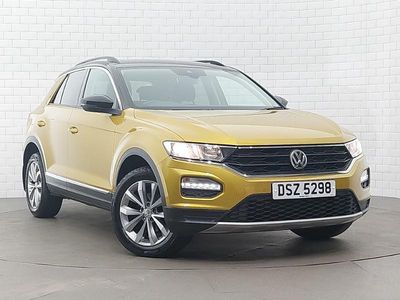 Used VW T-Roc Design 115 HP (84 kW) 2019 Yellow SUV