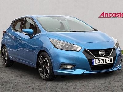 Used Nissan Micra Acenta 91 HP (66 kW) 2021 Blue Hatchback