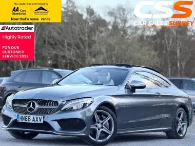 Käytetty Mercedes C300 AMG Line Premium 2016 Harmaa Coupe - kaksiovinen
