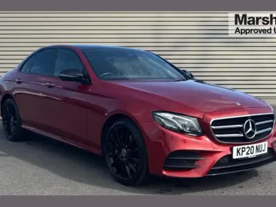 Used Mercedes E400 AMG line 334 HP (245 kW) 2020 Red Sedan