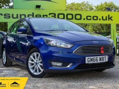 Used Ford Focus Titanium 125 HP (91 kW) 2017 Blue Hatchback