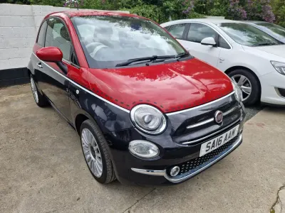 Używany Fiat 500 Lounge 69 KM (50 kW) 2016 Czarny Hatchback