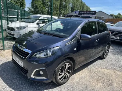 Used Peugeot 108 Allure 82 HP (60 kW) 2014 Blue Hatchback