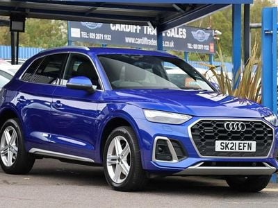 Used Audi Q5 S-Line 245 HP (180 kW) 2021 Blue SUV