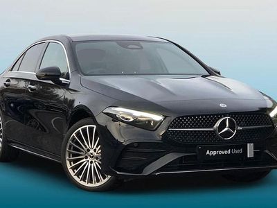 Cosmos black metallic Used 2023 Mercedes A250 AMG Line Premium Plus Sedan | £24,995 (Expensive)