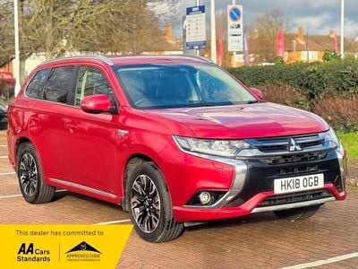 Used Mitsubishi Outlander P-HEV 2018 Red Estate