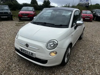Used Fiat 500 Lounge 69 HP (50 kW) 2013 White Hatchback