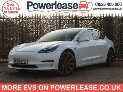 Used Tesla Model 3 Performance 461 kW (627 HP) 2020 White Sedan
