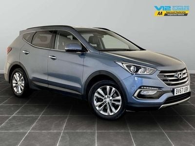Blue Used 2017 Hyundai Santa Fe Premium SUV | £12,295 (Fair price)