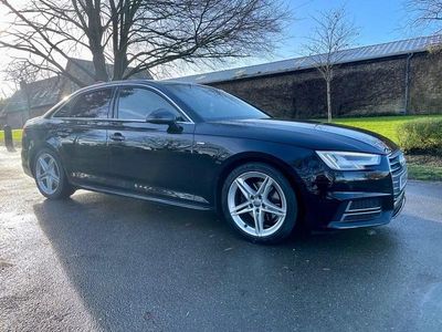 Black Used 2018 Audi A4 S-Line Sedan | £11,650 (Fair price)
