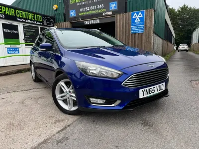 Used Ford Focus Titanium 120 HP (88 kW) 2015 Blue Estate