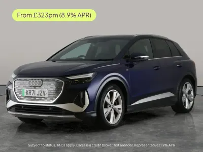 Used Audi Q4 e-tron S-Line 150 kW (204 HP) 2021 Blue SUV