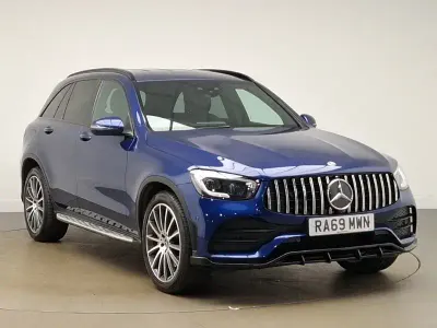 Second-hand Mercedes GLC220 AMG Line Premium 194 CP (142 kW) 2019 Albastru SUV