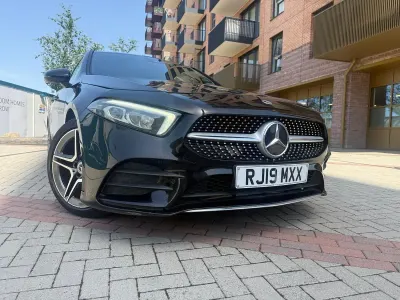 Used Mercedes A220 AMG line 2019 Black Hatchback