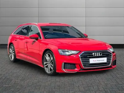 Used Audi A6 S-Line 200 HP (147 kW) 2022 Red Estate