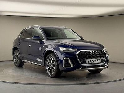 Used Audi Q5 S-Line 265 HP (194 kW) 2022 Navarra blue metallic/navarra blue metallic SUV