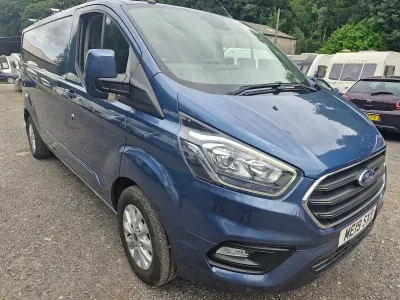 Used Ford Transit Custom Limited 130 HP (95 kW) 2019 Blue Van