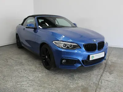 Used BMW 218 M Sport 150 HP (110 kW) 2016 Blue Cabriolet