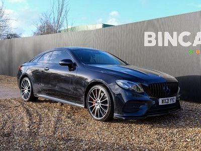 Used Mercedes E400 AMG Line Premium Plus 325 HP (239 kW) 2021 Black Coupe