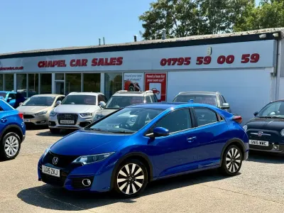 Used Honda Civic SE Plus 142 HP (104 kW) 2015 Blue Hatchback