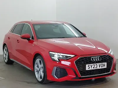 Used Audi A3 S-Line 110 HP (80 kW) 2023 Red Sedan