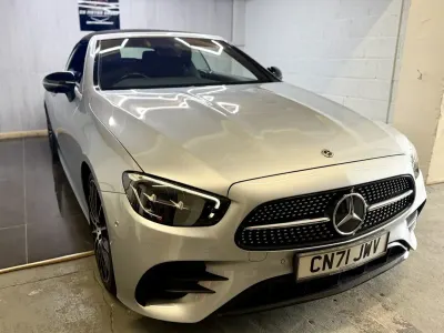 Used Mercedes E300 AMG line 2021 Silver Cabriolet