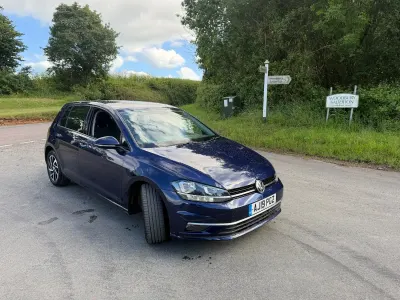 Used VW Golf VII Match 115 HP (84 kW) 2019 Blue Hatchback