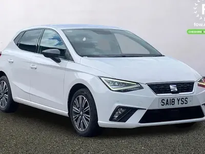 Used Seat Ibiza XCELLENCE 75 HP (55 kW) 2018 White Hatchback