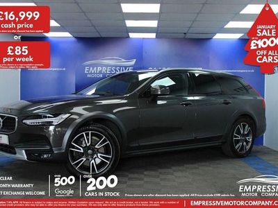 Grey Used 2017 Volvo V90 CC Pro Estate | £16,999 (Expensive)