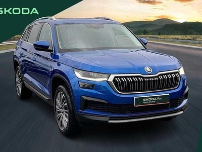 Used Skoda Kodiaq SE L Executive 110 HP (80 kW) 2023 Race blue metallic SUV
