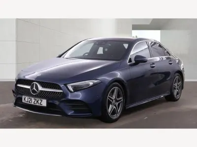 Used Mercedes A200 AMG Line Premium Plus 150 HP (110 kW) 2021 Blue Sedan