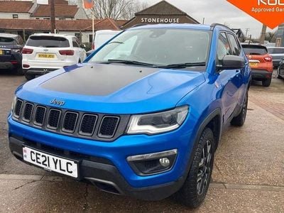 Blue Used 2021 Jeep Compass Trailhawk SUV | £13,495 (Fair price)