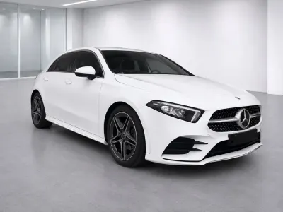 Used Mercedes A180 AMG line 136 HP (100 kW) 2020 White Hatchback