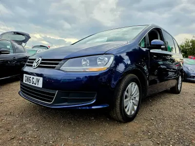 Used VW Sharan SE 150 HP (110 kW) 2016 Blue MPV