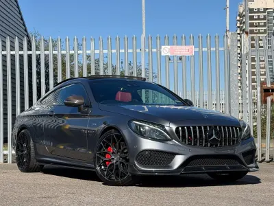 Begagnad Mercedes C43 AMG Premium Plus 2018 Grå Sportkupé