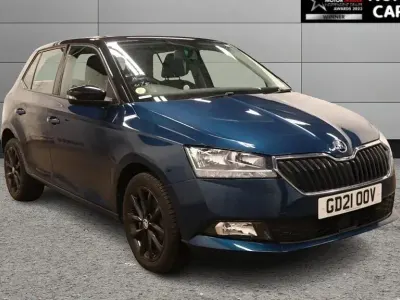 Used Skoda Fabia Colour Edition 95 HP (69 kW) 2021 Blue Hatchback