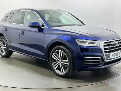 Used Audi Q5 S-Line 190 HP (139 kW) 2018 Blue SUV