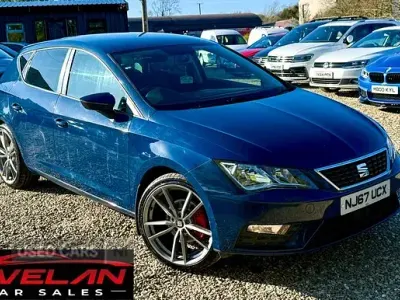 Used Seat Leon SE Dynamic 110 HP (80 kW) 2017 Blue Hatchback