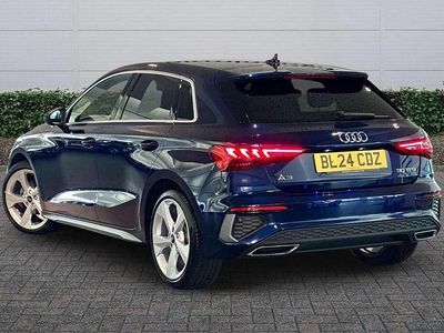 Used Audi A3 S-Line 110 HP (80 kW) 2024 Blue Hatchback