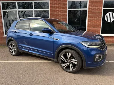 Używany VW T-Cross R-line 2022 Niebieski SUV