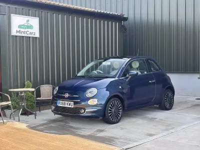 Used Fiat 500 Lounge 69 HP (50 kW) 2018 Blue Hatchback