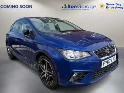 Usado Seat Ibiza FR 95 CV (69 kW) 2017 Azul Utilitario
