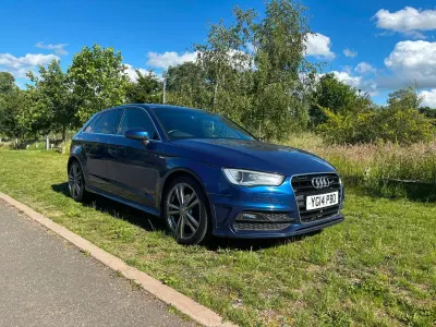 Used Audi A3 Sportback S-Line 150 HP (110 kW) 2014 Blue Hatchback